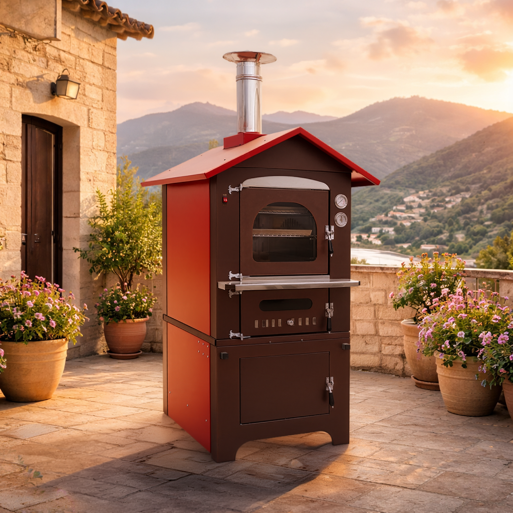 Forno a legna e barbecue da giardino